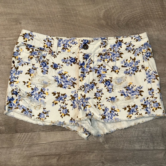 Forever 21 Pants - Floral Jean Shorts | Forever 21